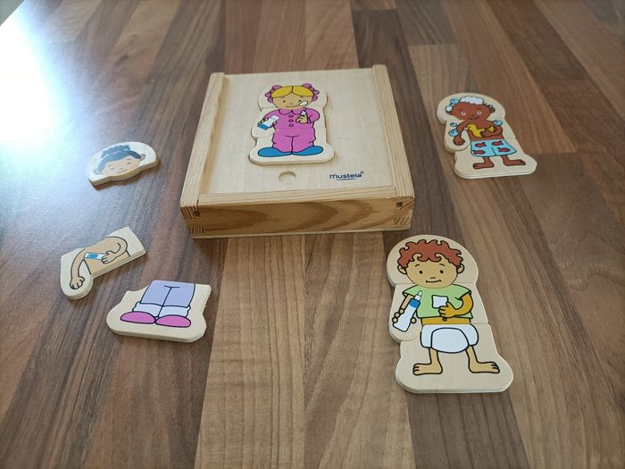 Puzzle bois bébé 3 pièces mustela - photo numéro 2