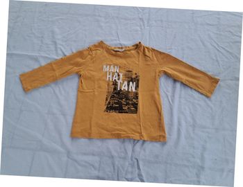T-Shirt Manches longues Manhattan moutarde 3 ans