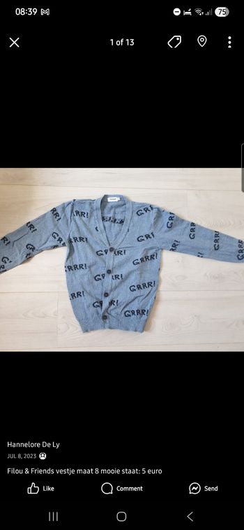 Filou & Friends pull taille 8 bon état