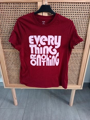 Tee shirt bordeaux