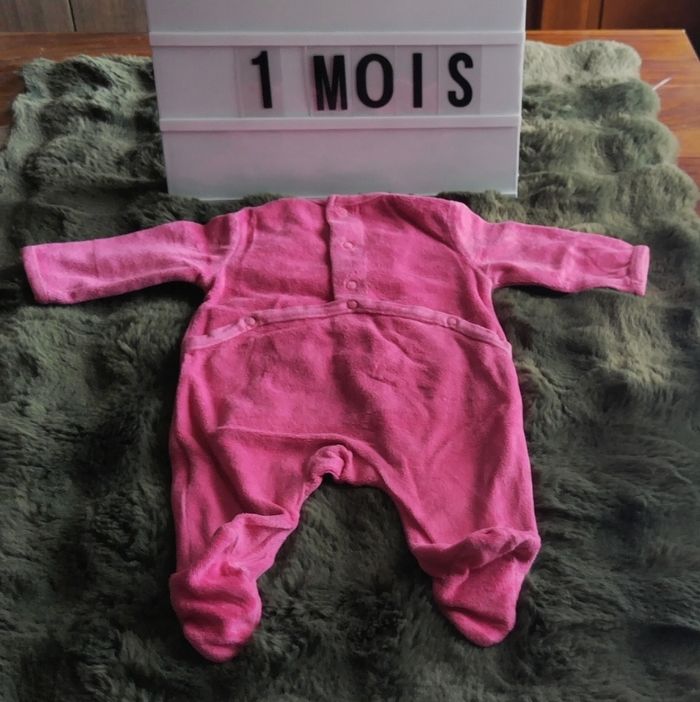Pyjama velours 1 mois - photo numéro 2