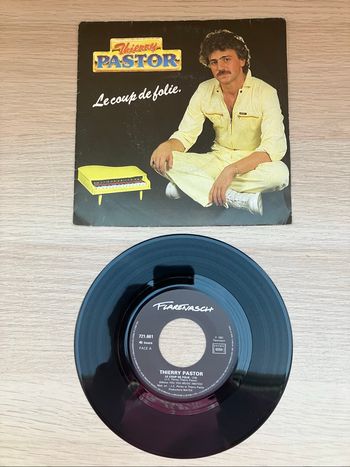 Vinyle 45 tours-Thierry Pastor-Le coup de folie
