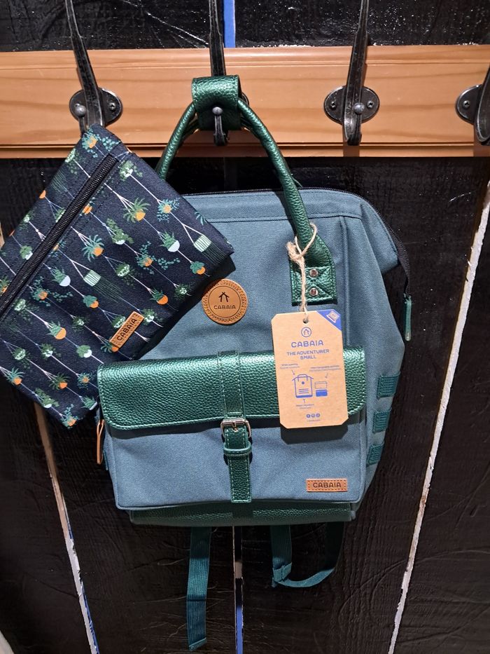 Sac à dos Cabaia taille S vert brillant - photo numéro 3