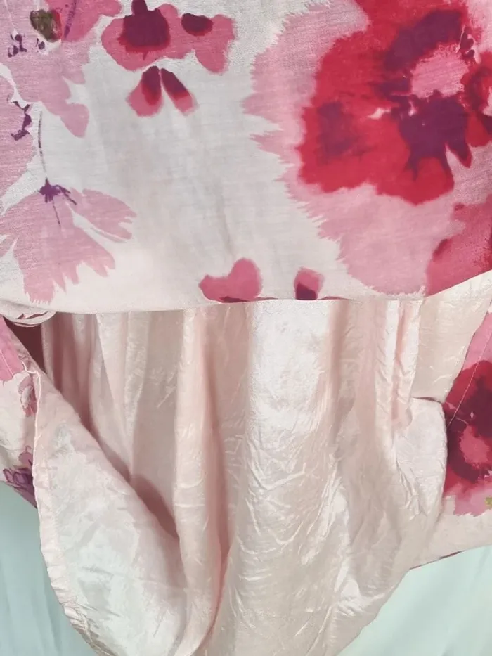 Belle robe fleurie sans manche H&M doublée S/36 - photo numéro 5