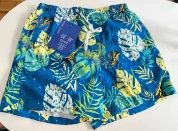 Short de bain tropical homme L neuf Amytis