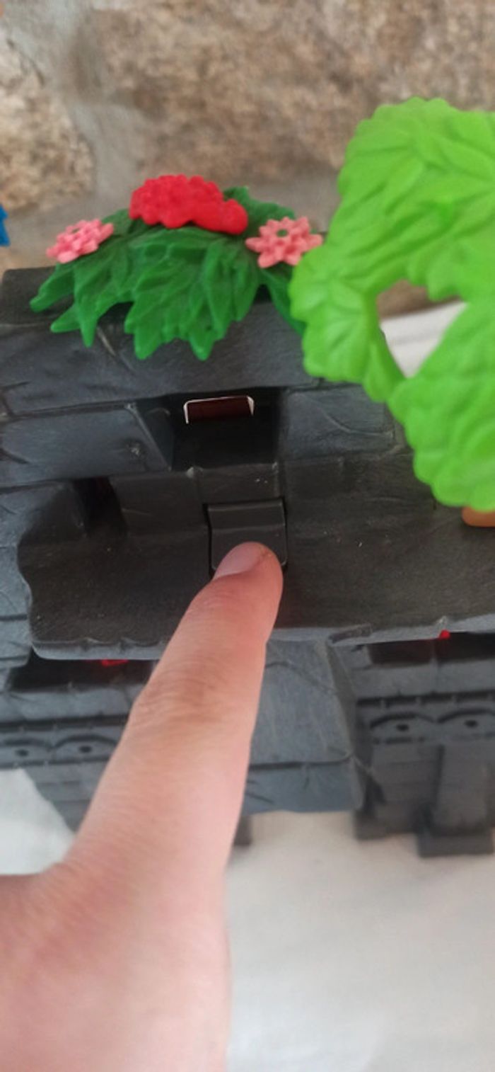 Décor de temple ruine jungle avec perroquets playmobil - photo numéro 5