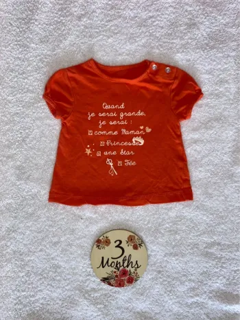 Tee shirt 3 mois