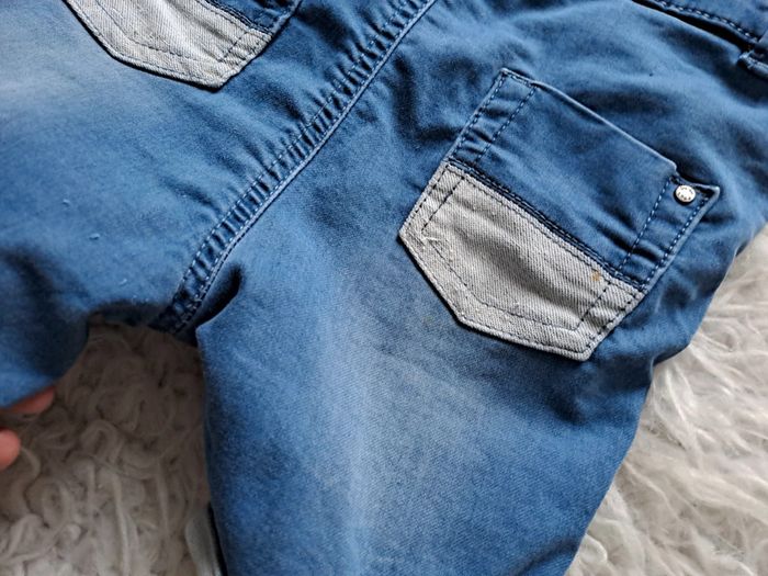 Salopette short en jean 36mois - photo numéro 5