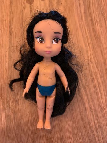 petite poupée Animator Jasmine Disney dessin animé Aladdin nue poupée n•3