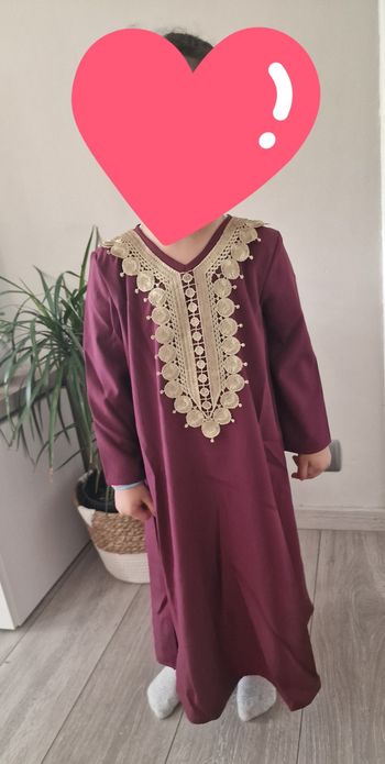 Jolie robe abaya enfant 12 /18 mois
