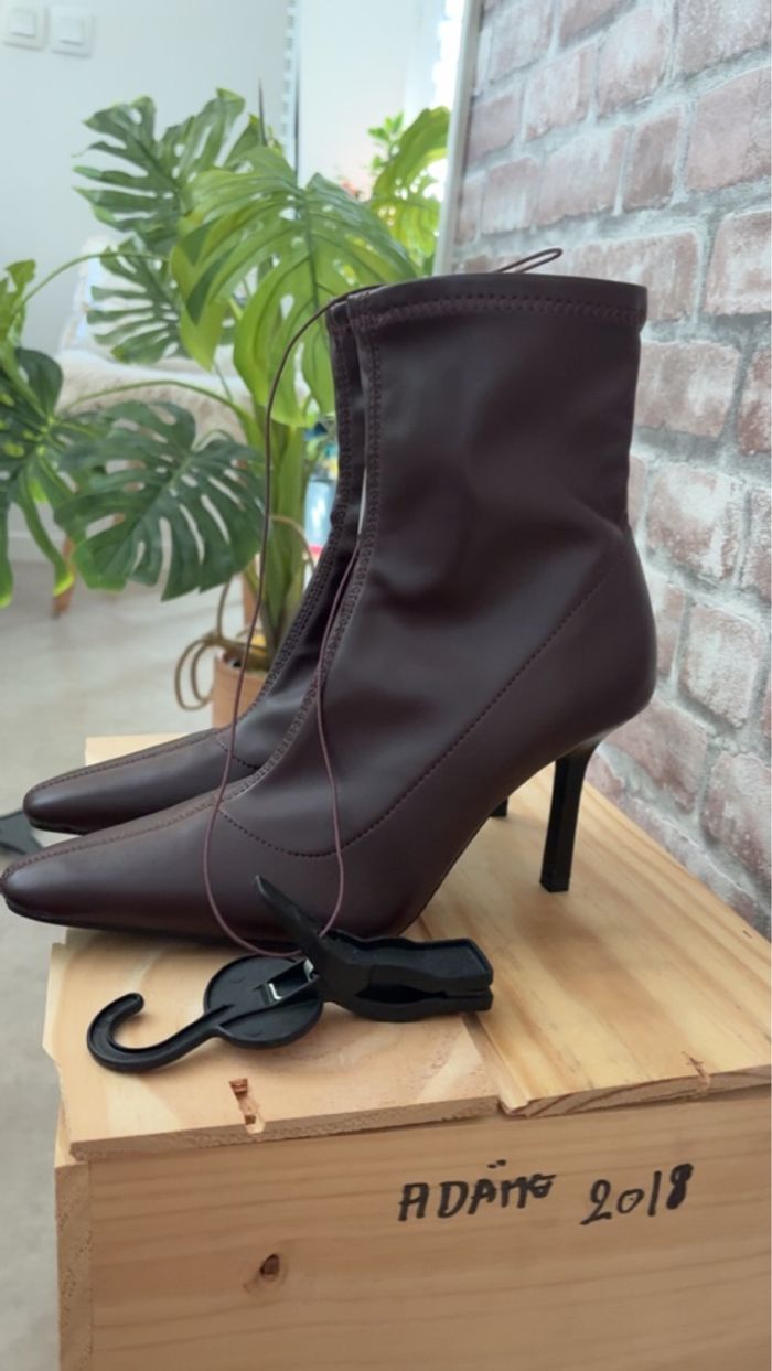 Chaussure à talon marron