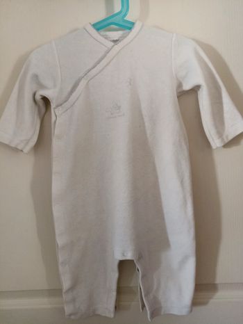 Combi pyjama velours  Petit Bateau 12m