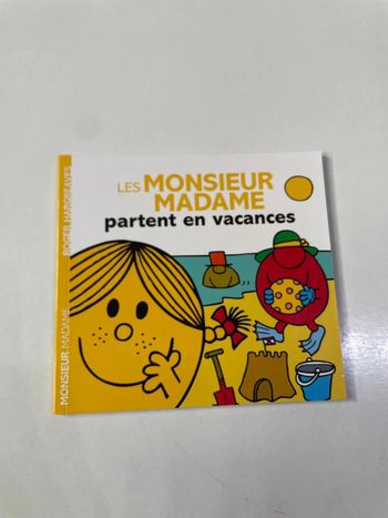 Les Monsieur Madame partent en vacances
