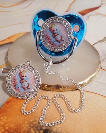 Tétine baby groot bleu