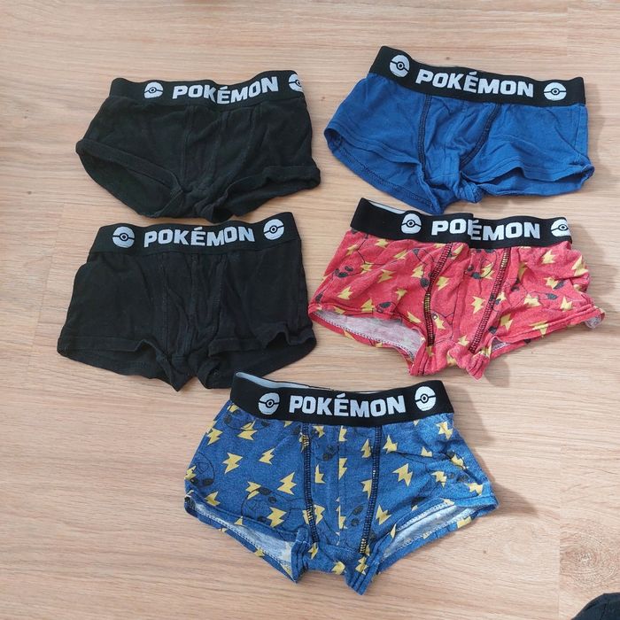 Lot de 5 boxers pokémon taille 4-5 ans