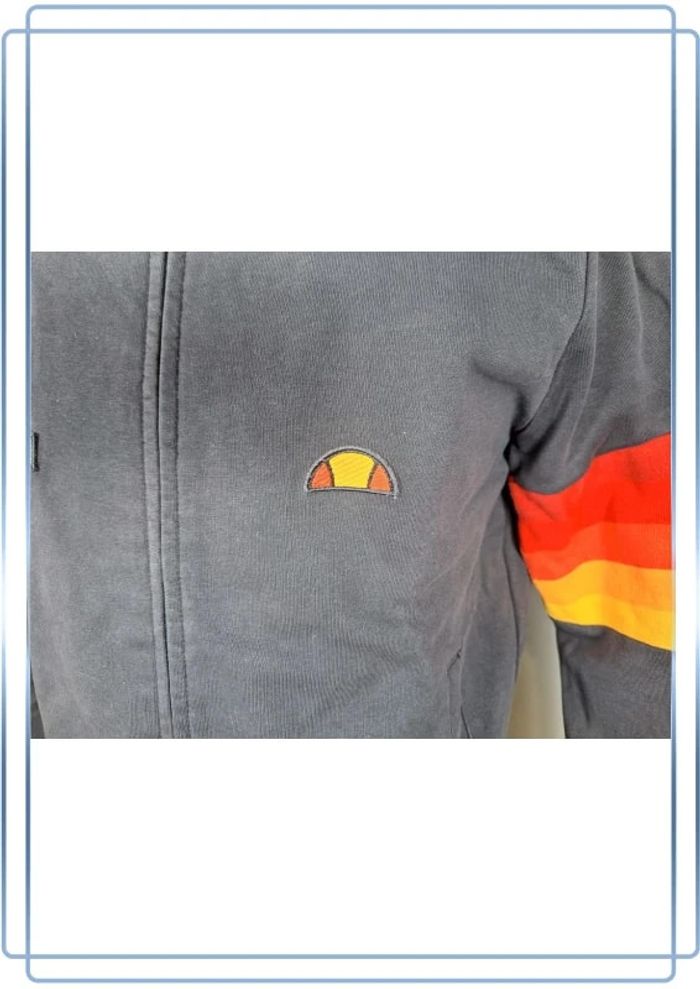 Veste  /Track jacket ellesse vintage bleu foncé / homme - taille M / brodé (104) - photo numéro 3