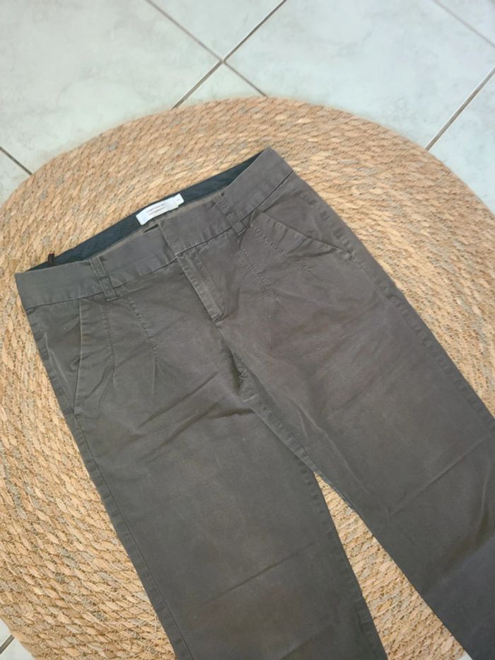Pantalon toile marron 38 - photo numéro 2