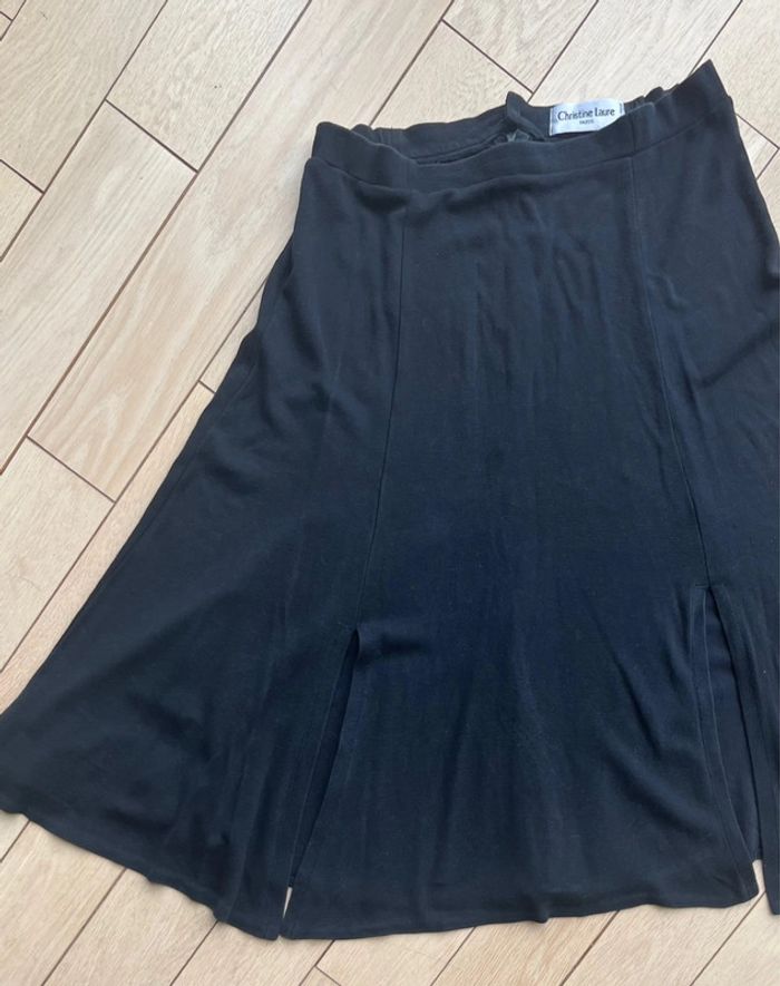 Jupe longue noire y2k vintage made in France - photo numéro 9