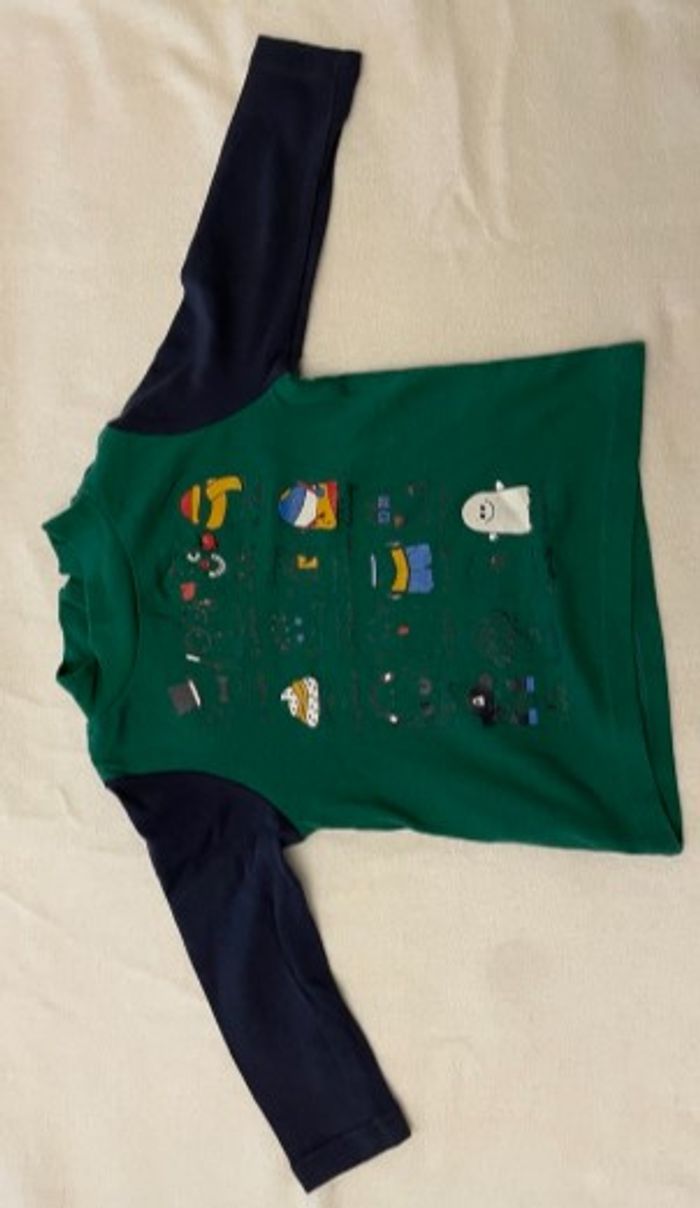 T Shirt manches longues col roulé 71cm 9m DPAM - photo numéro 2