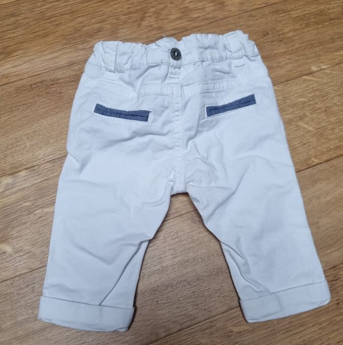 pantalon blanc gemo garçon taille 3 mois - photo numéro 3