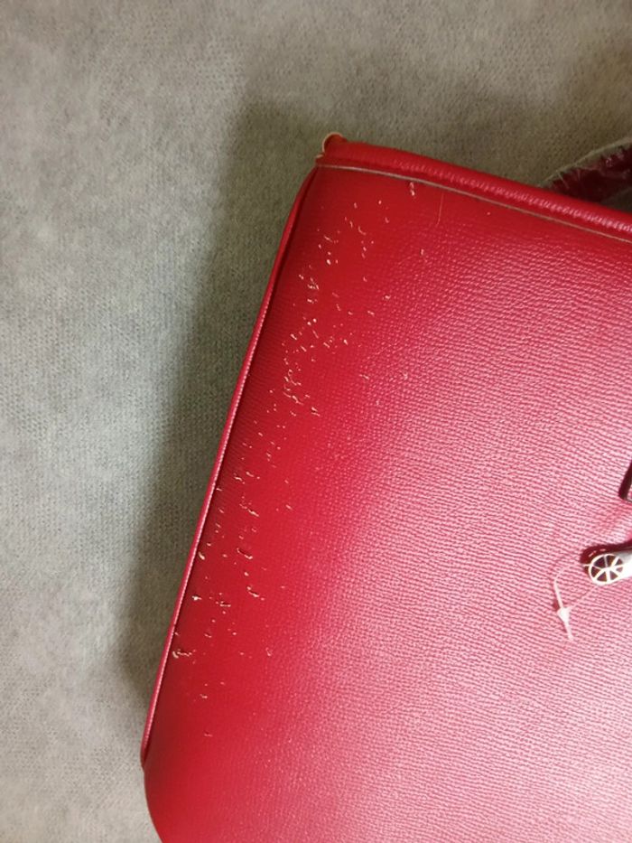 Grand sac rouge , gallantry avec porte monnaie - griffée 😱 - photo numéro 5