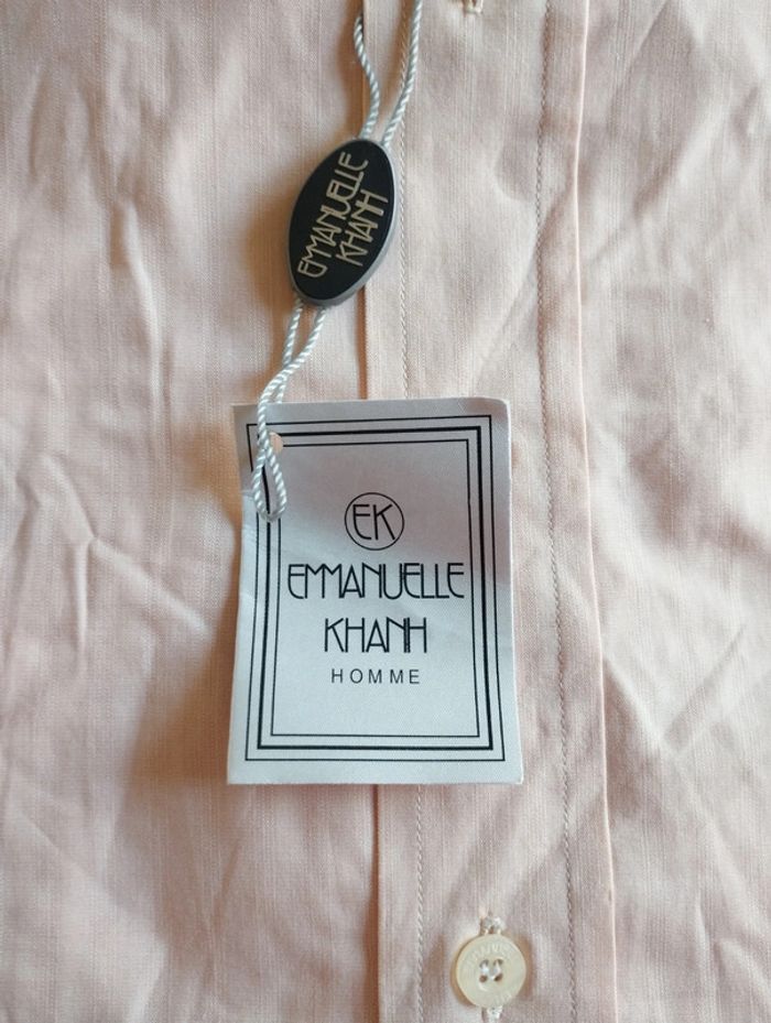 Chemise homme manches longues Emmanuelle Khanh neuve - photo numéro 3