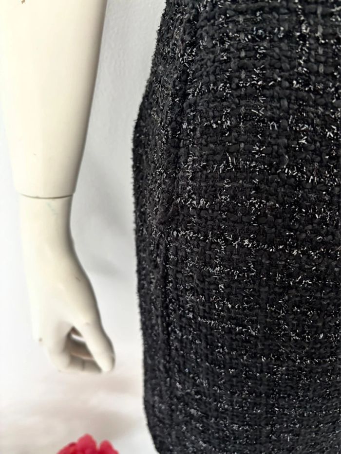 🌺Jupe tweed noir Taille L/40🌺 - photo numéro 3