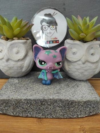 Littlest Petshop LPS chauve souris 2142 fuzzy bat #geektradelpschauvesouris