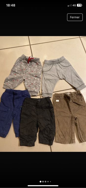 5 pantalons 3 mois