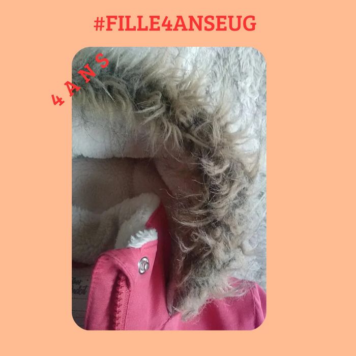 Manteau fille hiver parka 4 ans ou 102 cm - Vertbaudet - photo numéro 6