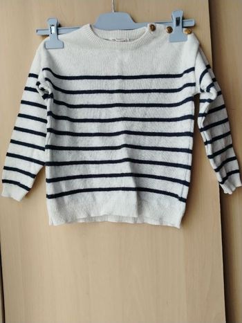 Pull blanc enfant Monoprix Kids