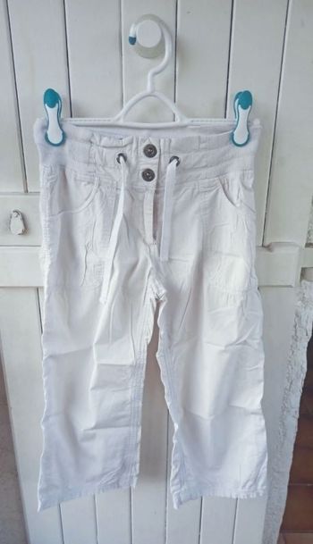 Pantacourt blanc ici et maintenant S