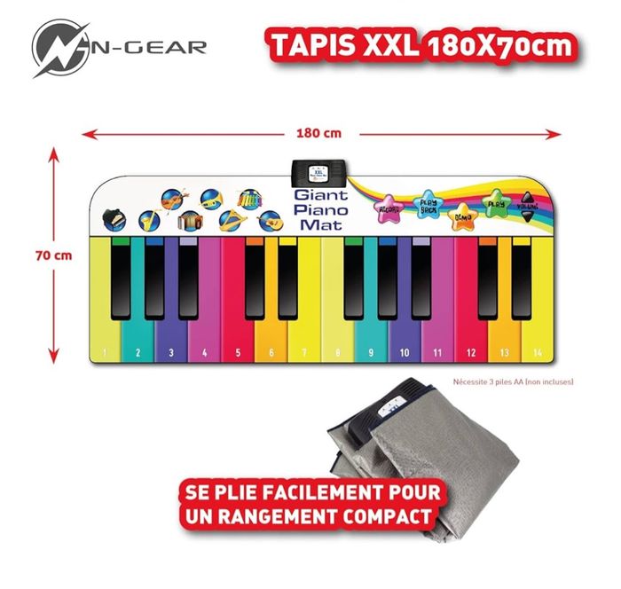 Tapis piano musical - photo numéro 4