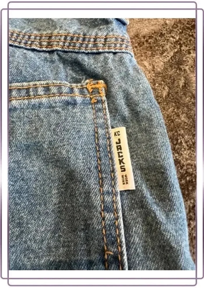 Short jean cargo homme Jacks 36x30 Pantaloncini carpentiere uomo Zimmermannsshorts Herren - photo numéro 3