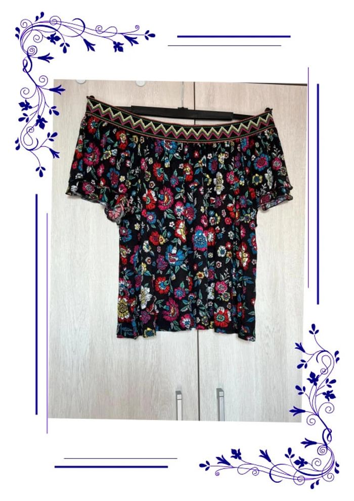 Jolie blouse épaules dénudées L