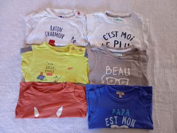 6 Tshirts manches longues