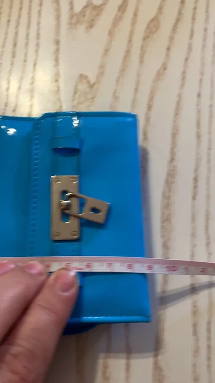 jolie porte-monnaie turquoise - photo numéro 5