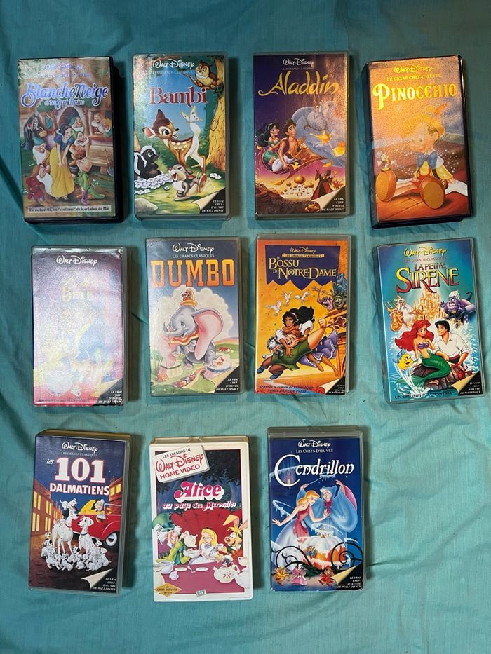 Cassettes VHS Disney