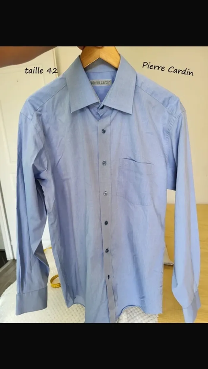 Chemise manche longue Pierre Cardin taille 42 - photo numéro 5