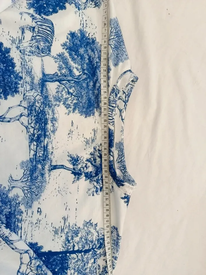 Sweat léger motif toile de jouy taille L - photo numéro 4