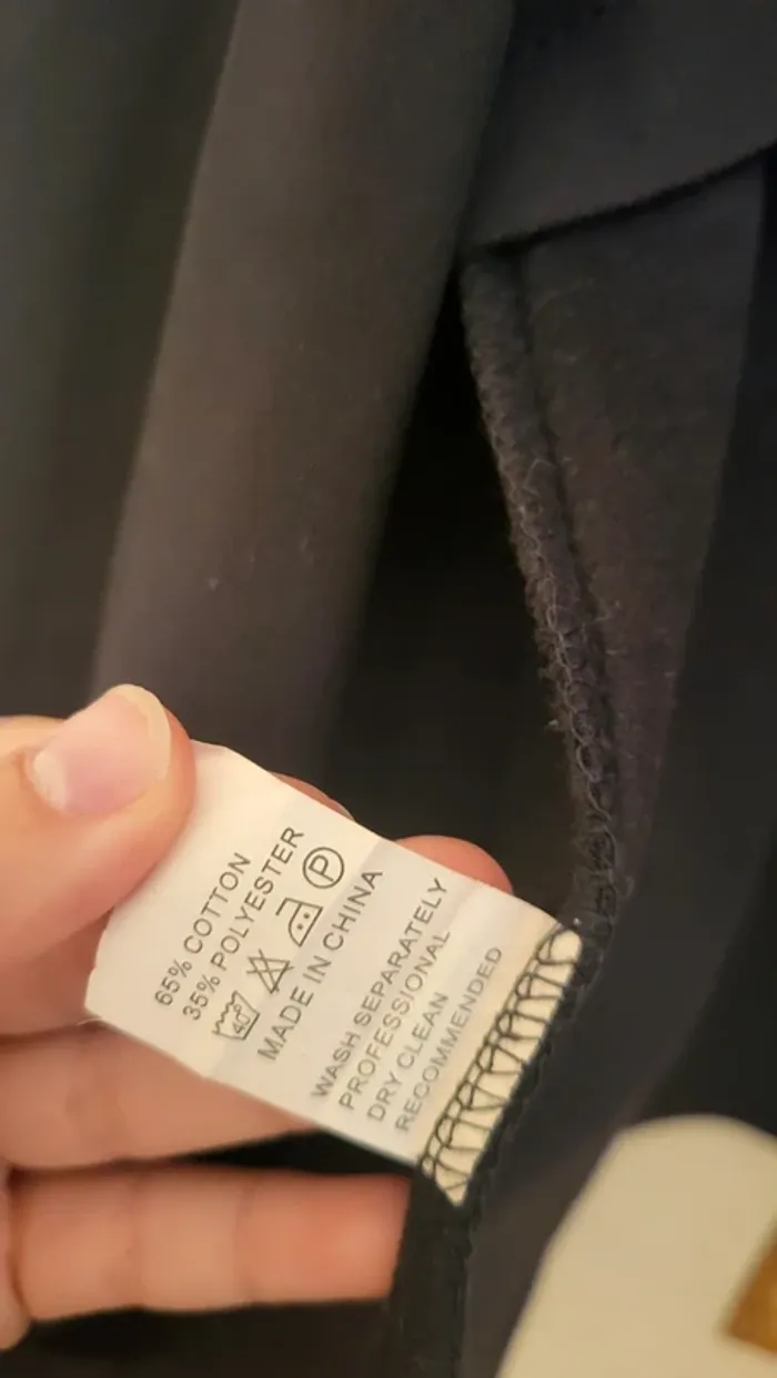 Veste noire légère sans boutons - photo numéro 5