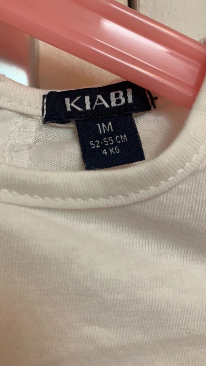 Tee-shirt Kiabi blanc 1M - photo numéro 3