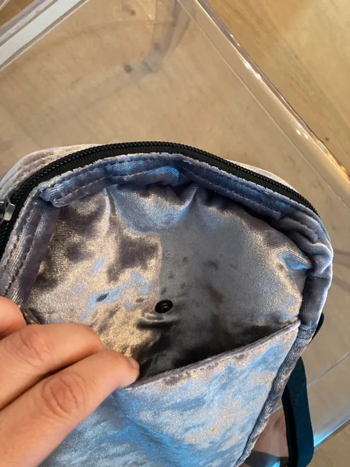 Eastpak sac bandoulière the one velours gris neuf - photo numéro 5