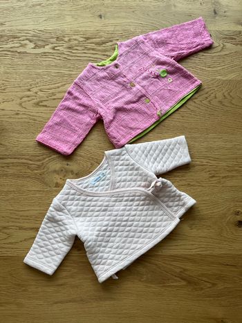 Lot 2 gilets fille - 3 mois