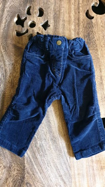Pantalon velours, 12 mois.