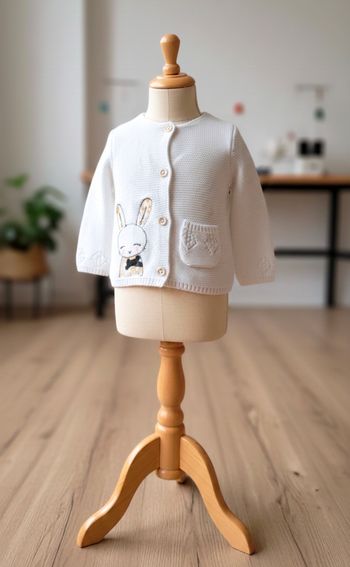 Gilet blanc - 6 mois - creeks