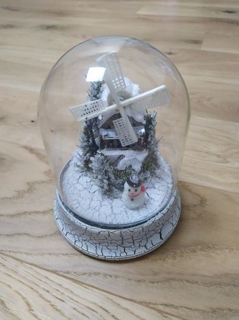 Boule de neige bonhomme de neige avec soufflerie