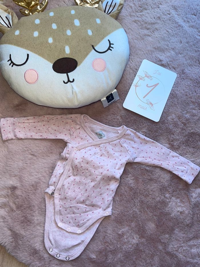 Lot 5 body bébé fille tex 1 mois - photo numéro 6