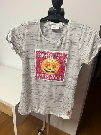 Tee shirt Emoji à sequins