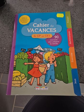 Cahier vacances CP vers CE1